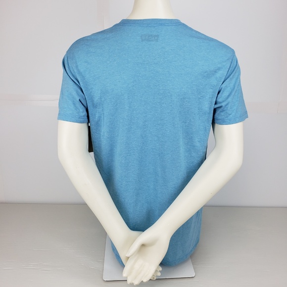 Levis Men's Short Sleeve Graphic Tee Blue w/ Logo - Picture 4 of 6